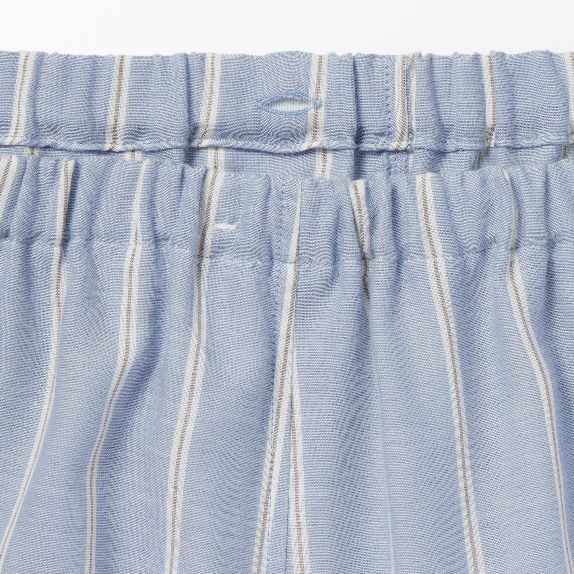 紳士　脇に縫い目のない　二重ガーゼ長袖パジャマ