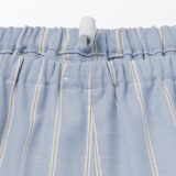 紳士　脇に縫い目のない　二重ガーゼ長袖パジャマ