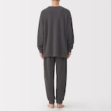 紳士　なめらかニットフリース　長袖ルームウェアセット