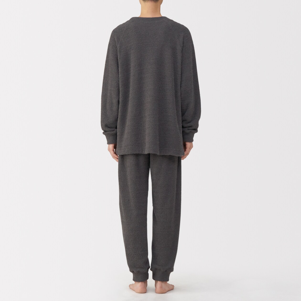 紳士　なめらかニットフリース　長袖ルームウェアセット