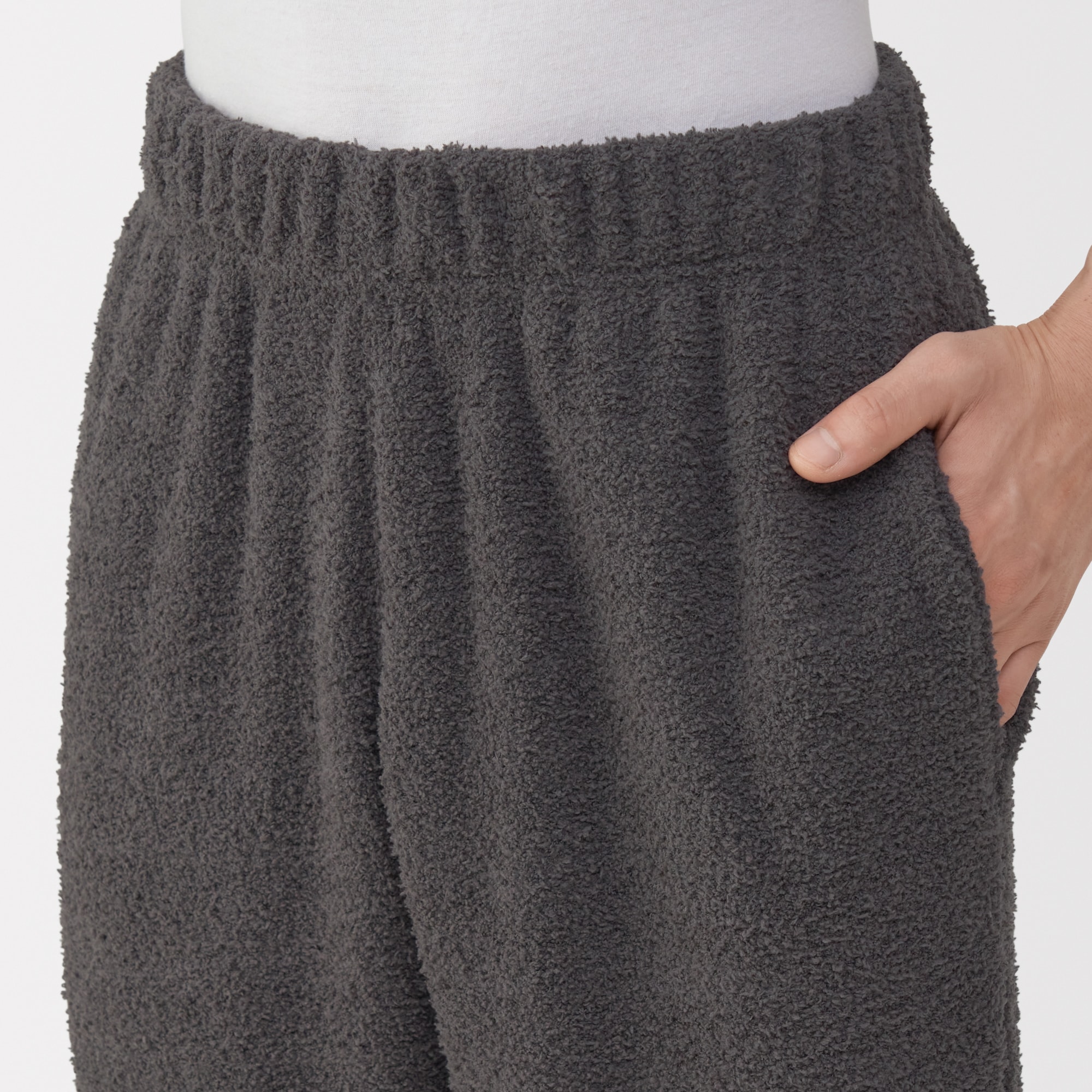 紳士　なめらかニットフリース　長袖ルームウェアセット