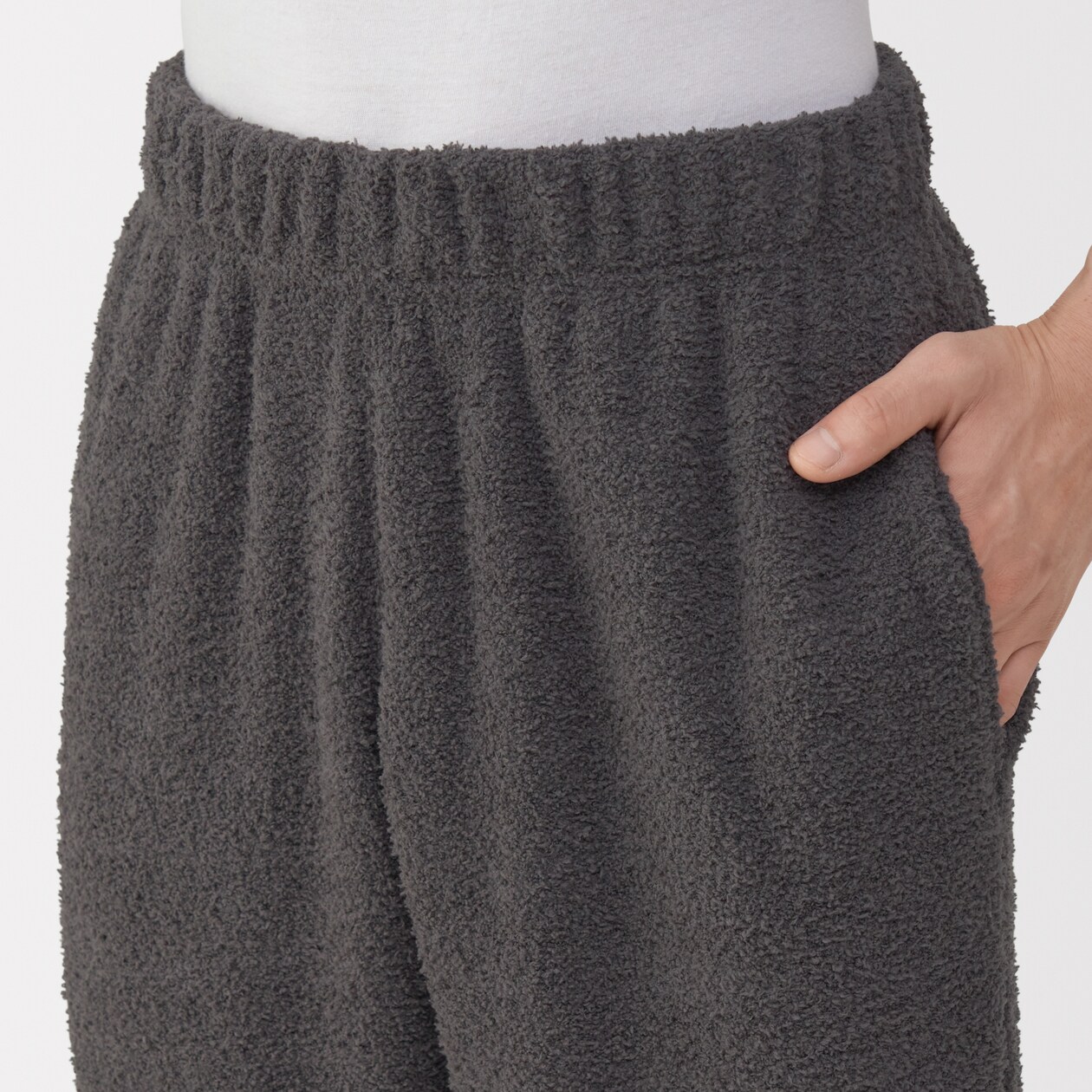 紳士　なめらかニットフリース　長袖ルームウェアセット