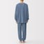 紳士　なめらかニットフリース　長袖ルームウェアセット