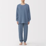 紳士　なめらかニットフリース　長袖ルームウェアセット