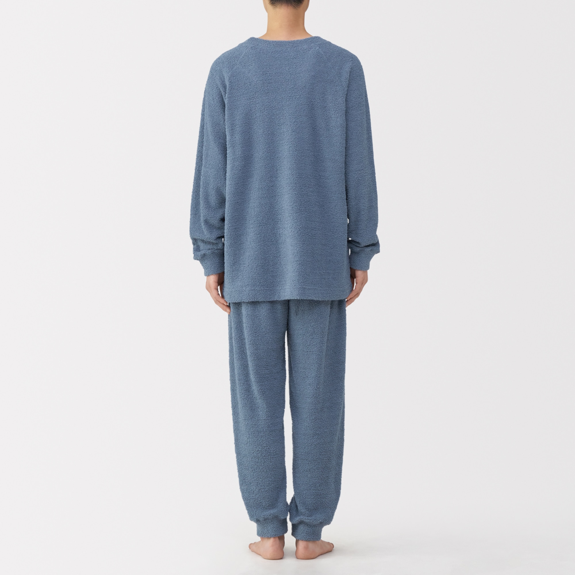 紳士 なめらかニットフリース 長袖ルームウェアセット | 無印良品