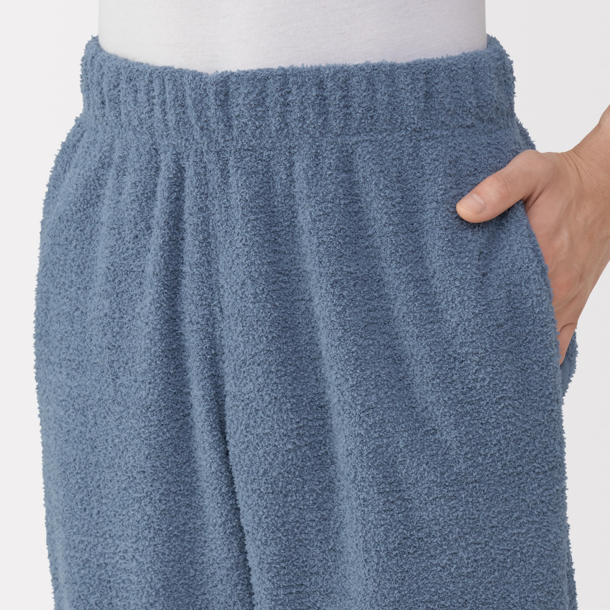 紳士　なめらかニットフリース　長袖ルームウェアセット