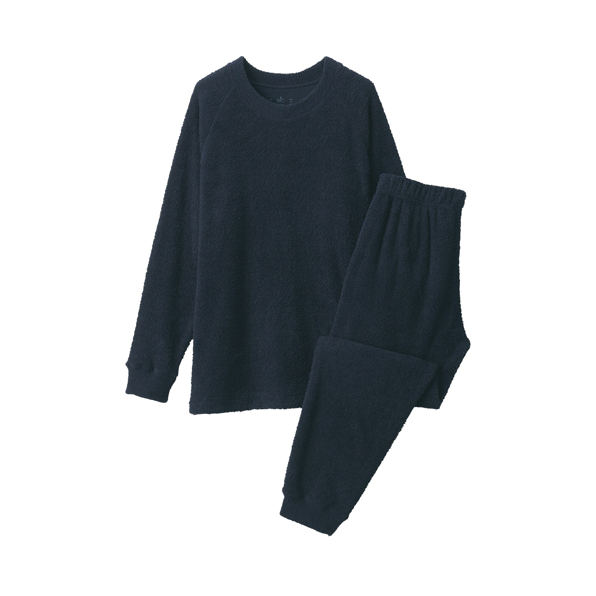 紳士　なめらかニットフリース　長袖ルームウェアセット