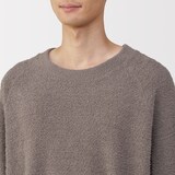 紳士　なめらかニットフリース　長袖ルームウェアセット