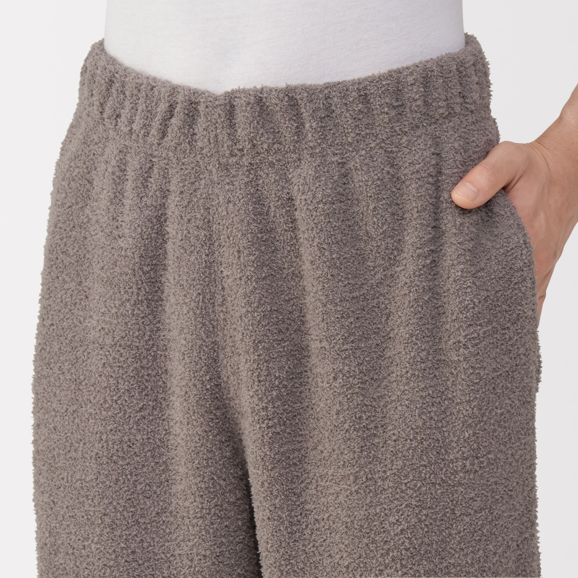 紳士　なめらかニットフリース　長袖ルームウェアセット