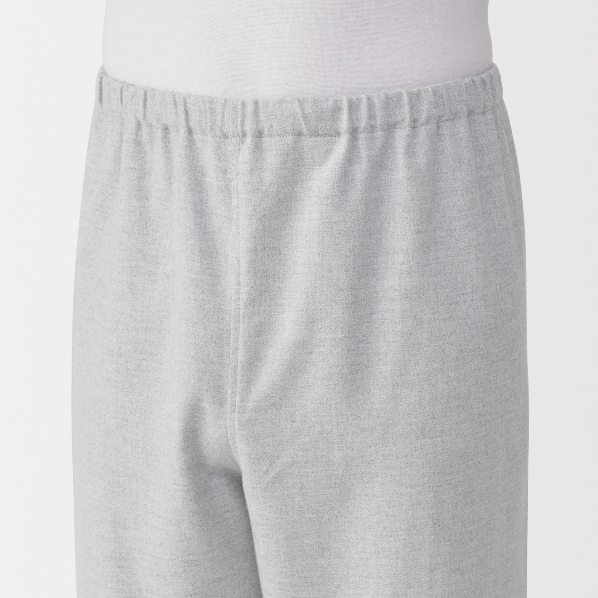 紳士　脇に縫い目のない　フランネル長袖パジャマ