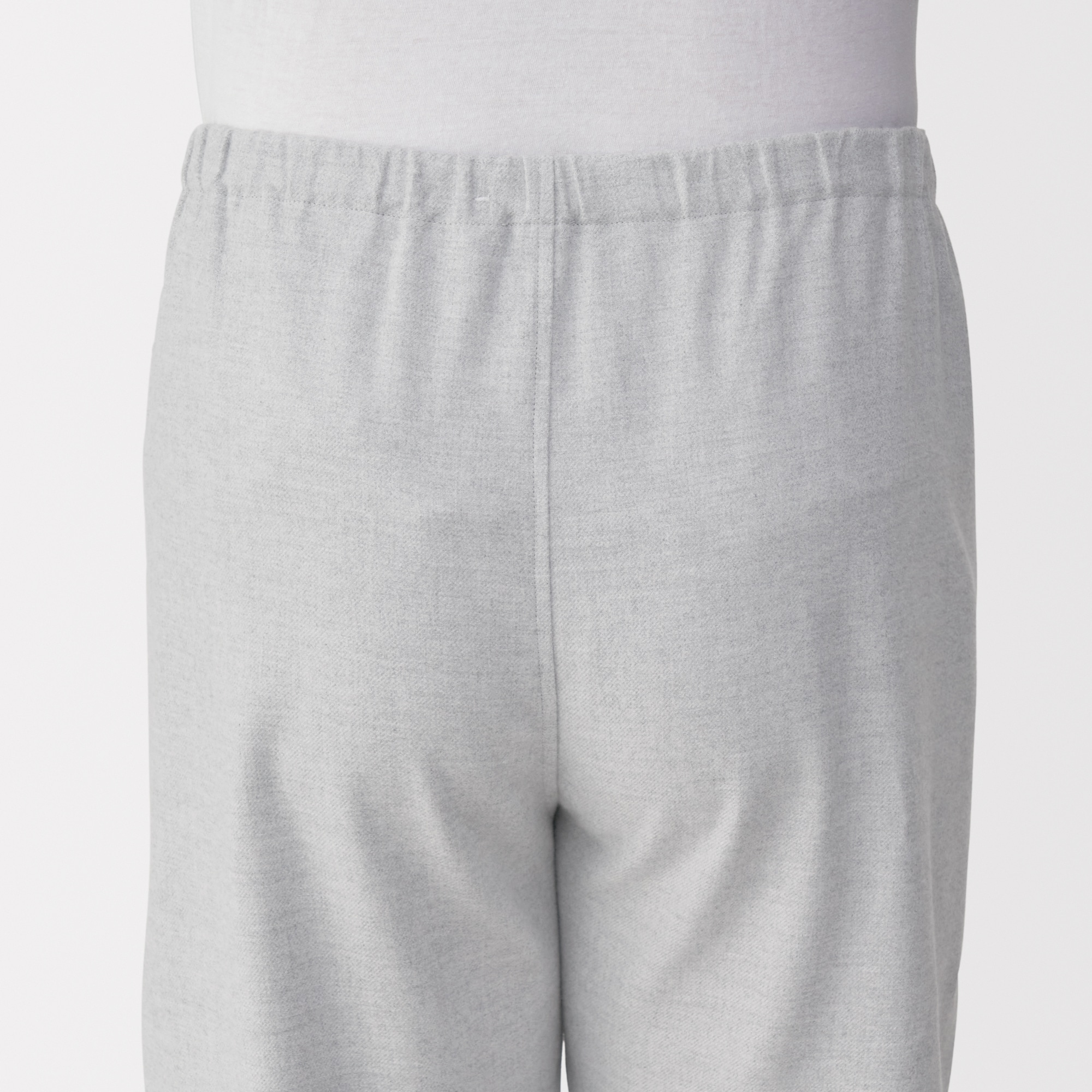 紳士　脇に縫い目のない　フランネル長袖パジャマ