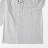 紳士　脇に縫い目のない　フランネル長袖パジャマ