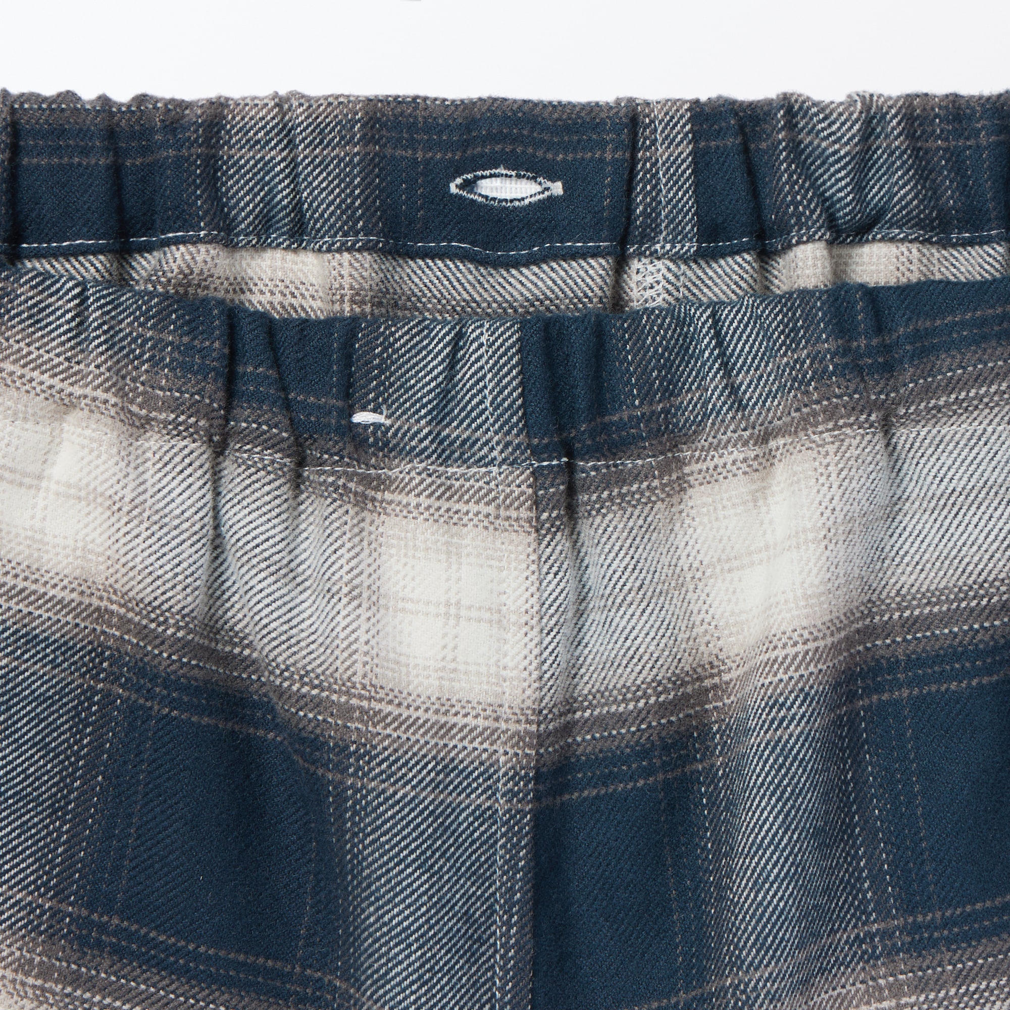 紳士　脇に縫い目のない　フランネル長袖パジャマ