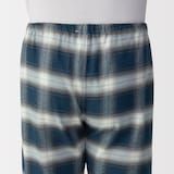 紳士　脇に縫い目のない　フランネル長袖パジャマ