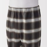 紳士　脇に縫い目のない　フランネル長袖パジャマ