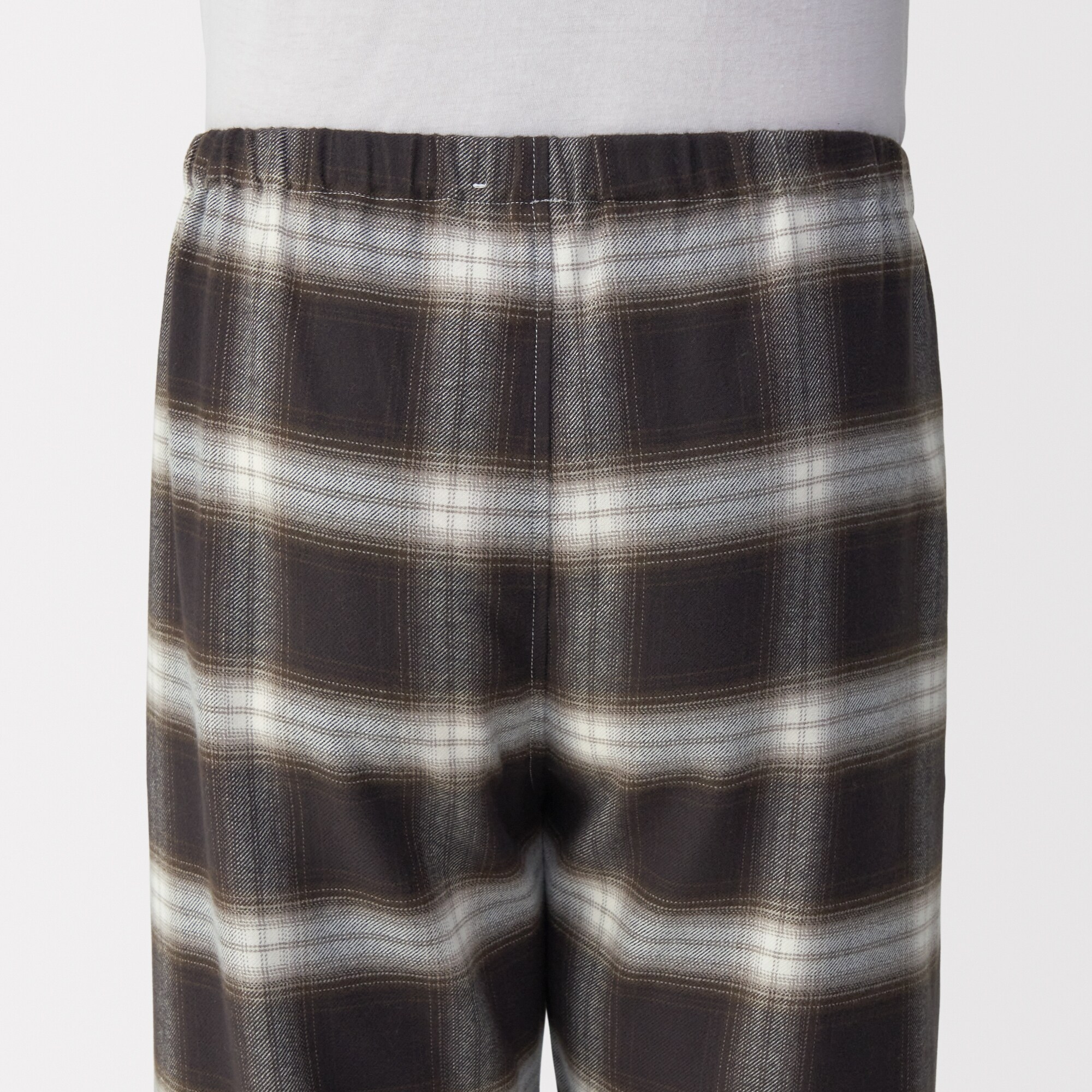 紳士　脇に縫い目のない　フランネル長袖パジャマ