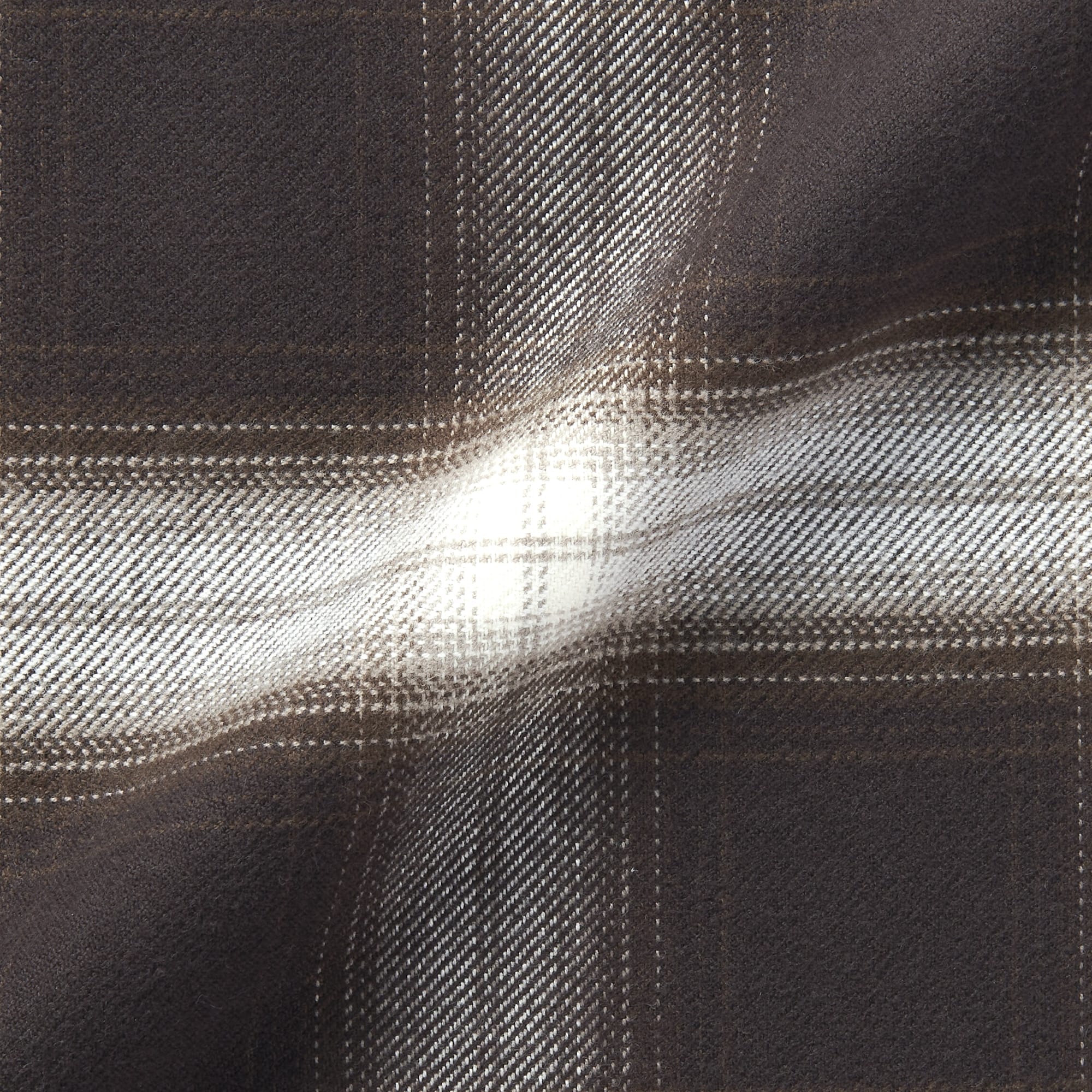 紳士　脇に縫い目のない　フランネル長袖パジャマ