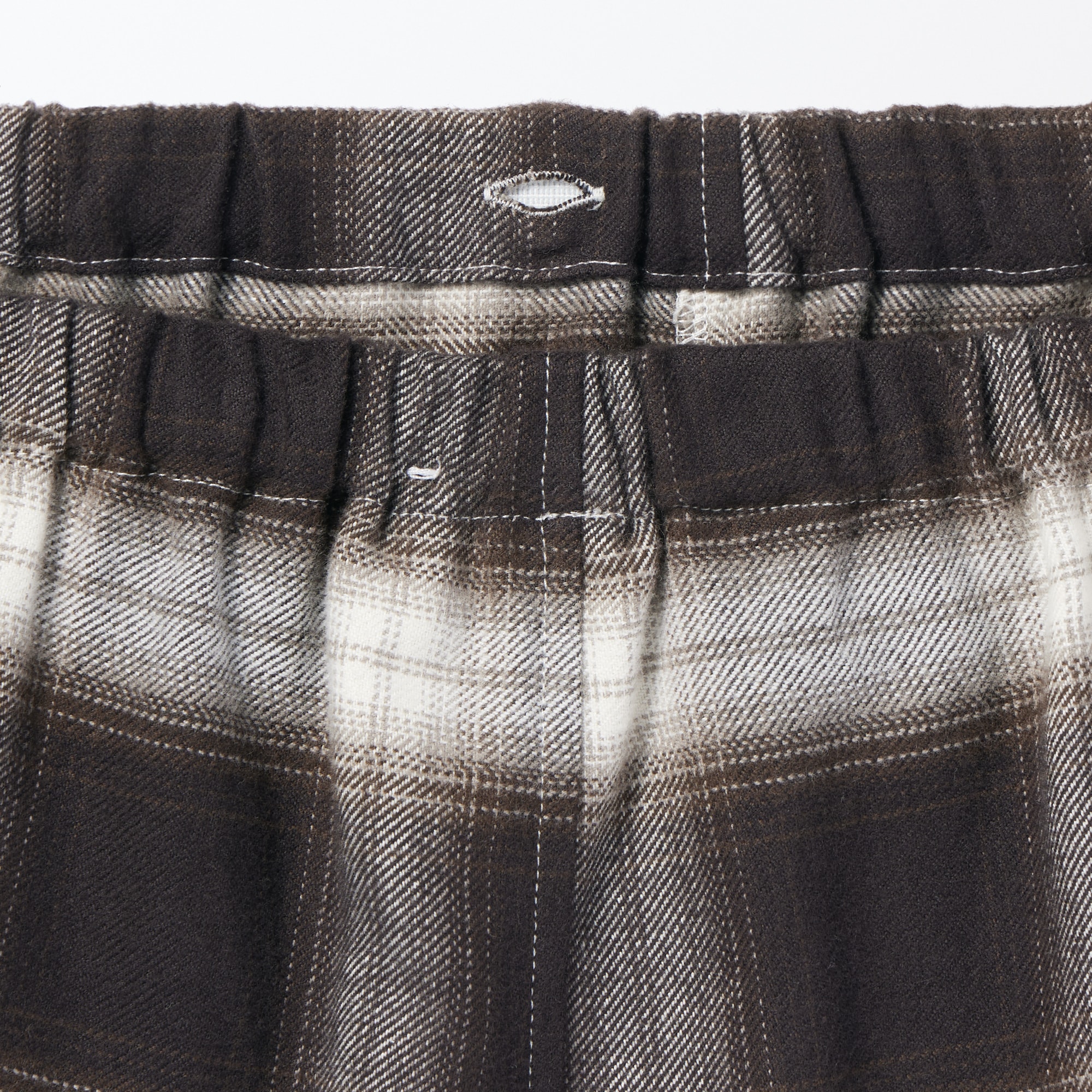 紳士　脇に縫い目のない　フランネル長袖パジャマ