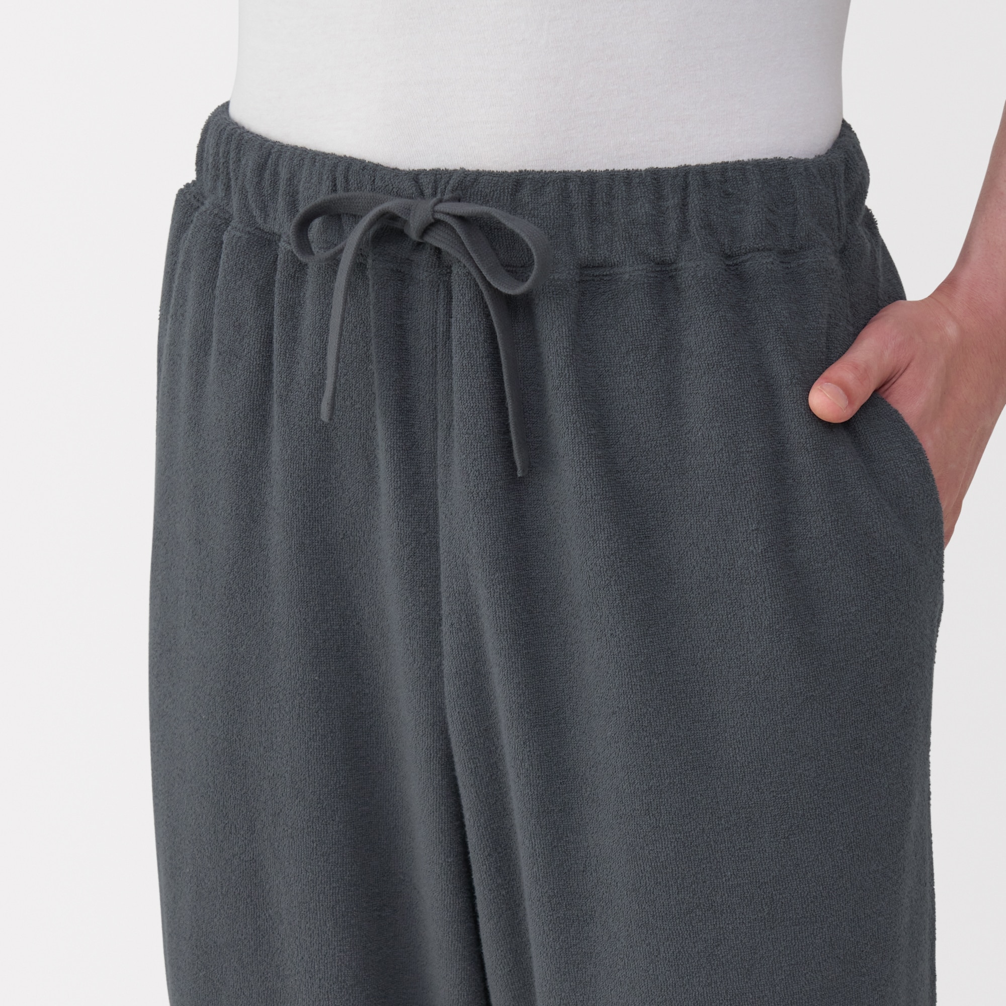 紳士　着るタオル　両面パイル　五分袖ルームウェアセット