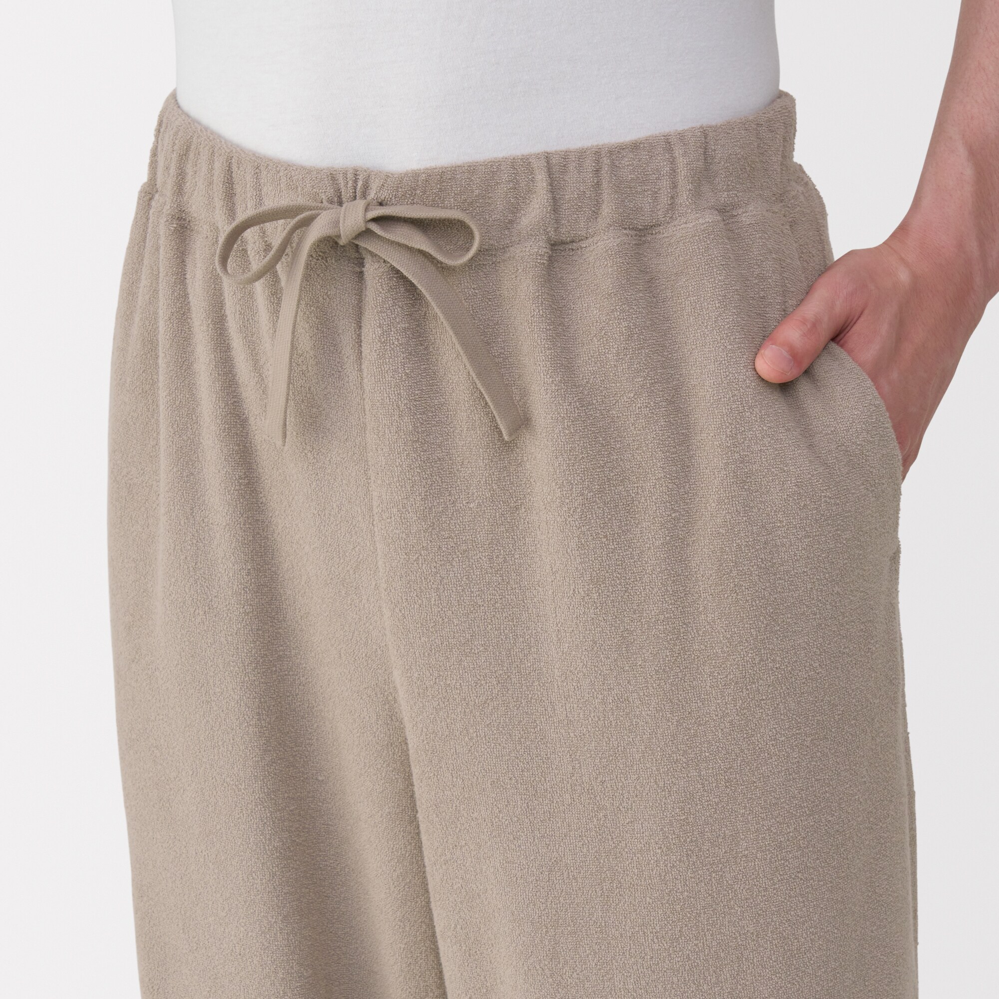 紳士　着るタオル　両面パイル　五分袖ルームウェアセット