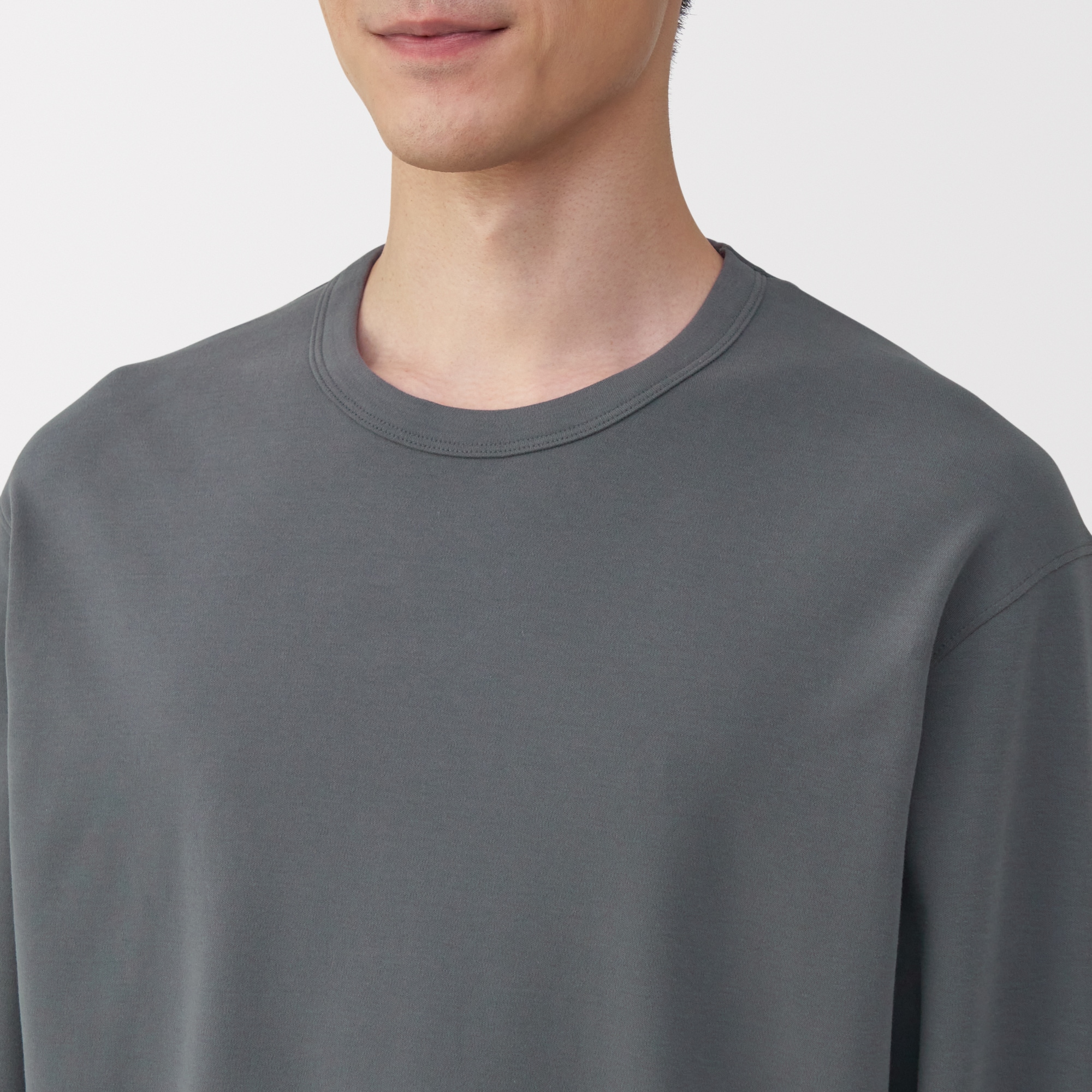 紳士　スムース編み　長袖ルームウェアセット