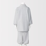 キッズ　脇に縫い目のない　フランネル　長袖パジャマ