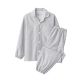 キッズ　脇に縫い目のない　フランネル　長袖パジャマ
