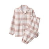 キッズ　脇に縫い目のない　フランネル　長袖パジャマ