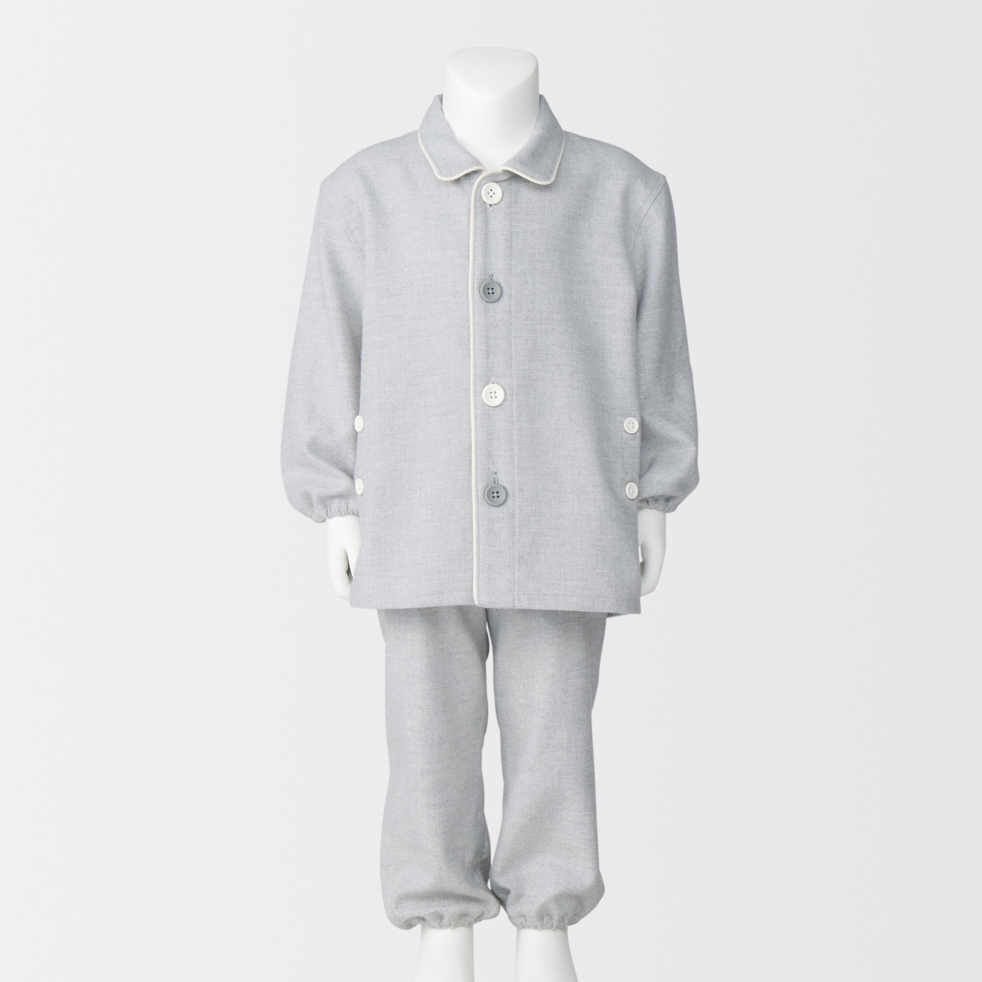 ベビー 脇に縫い目のない フランネル お着替えパジャマ | 無印良品
