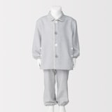 ベビー　脇に縫い目のない　フランネル　お着替えパジャマ