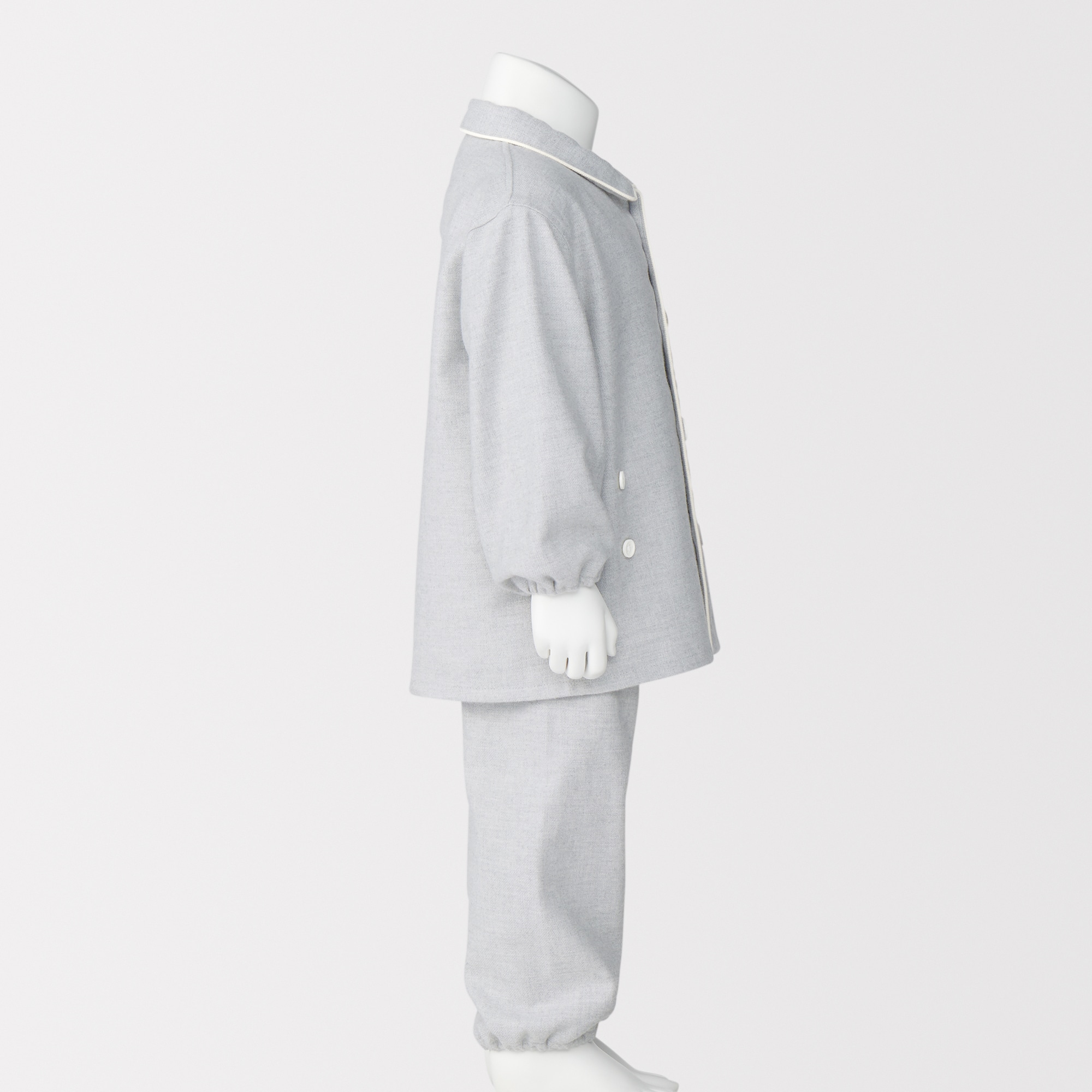 ベビー　脇に縫い目のない　フランネル　お着替えパジャマ