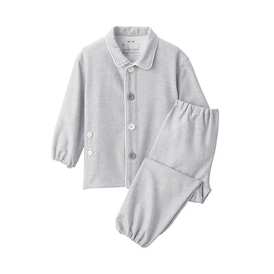 ベビー　脇に縫い目のない　フランネル　お着替えパジャマ