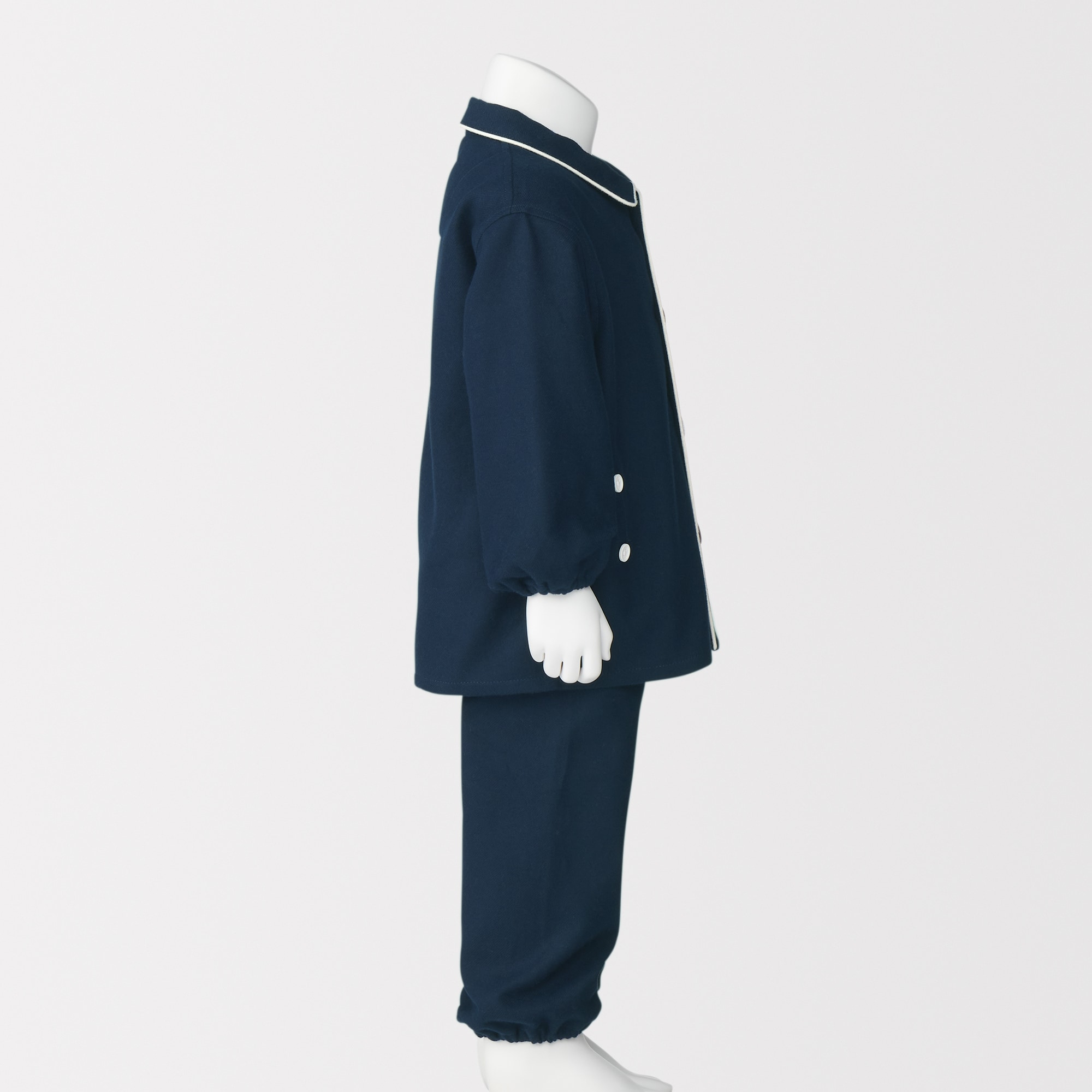 ベビー　脇に縫い目のない　フランネル　お着替えパジャマ