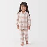 ベビー　脇に縫い目のない　フランネル　お着替えパジャマ