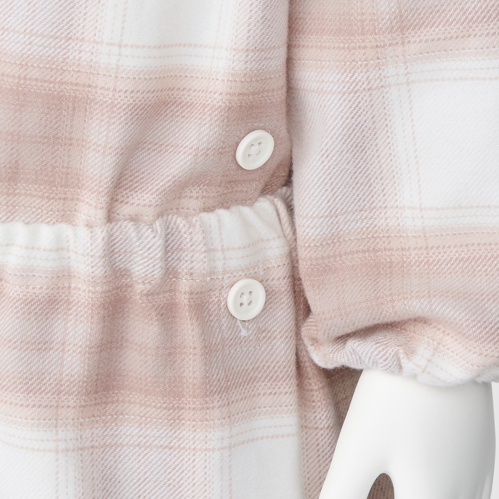 ベビー　脇に縫い目のない　フランネル　お着替えパジャマ