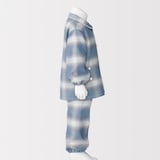 ベビー　脇に縫い目のない　フランネル　お着替えパジャマ