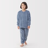 キッズ　着る毛布　腹巻付き長袖パジャマ