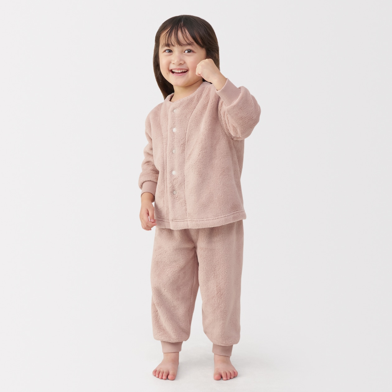 ベビー　着る毛布　腹巻付きお着替えパジャマ
