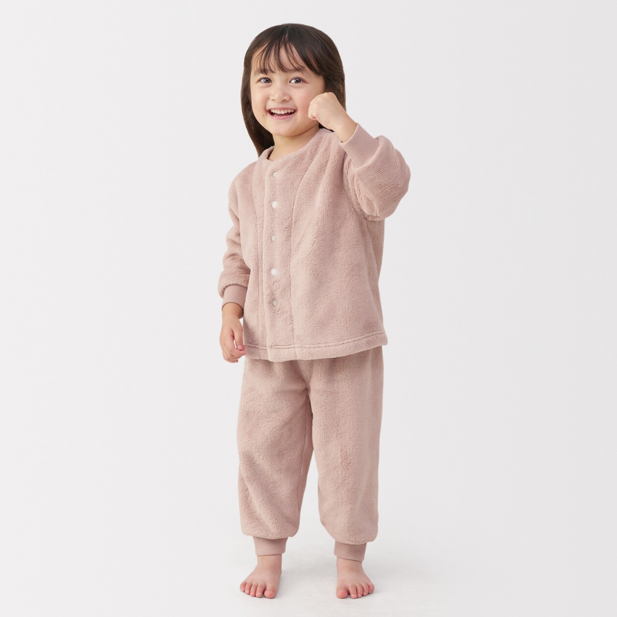 ベビー　着る毛布　腹巻付きお着替えパジャマ