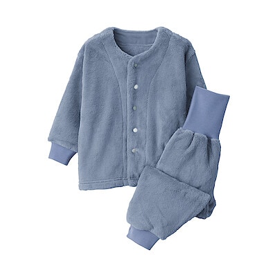 ベビー　着る毛布　腹巻付きお着替えパジャマ