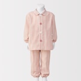 ベビー　脇に縫い目のない　二重ガーゼお着替えパジャマ