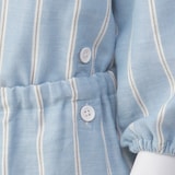 ベビー　脇に縫い目のない　二重ガーゼお着替えパジャマ