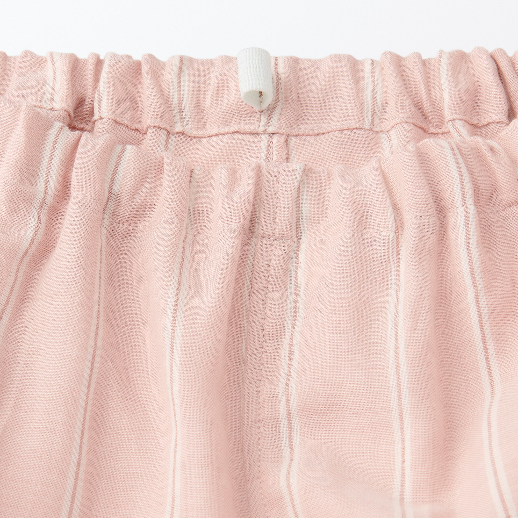 キッズ　脇に縫い目のない　二重ガーゼ長袖パジャマ