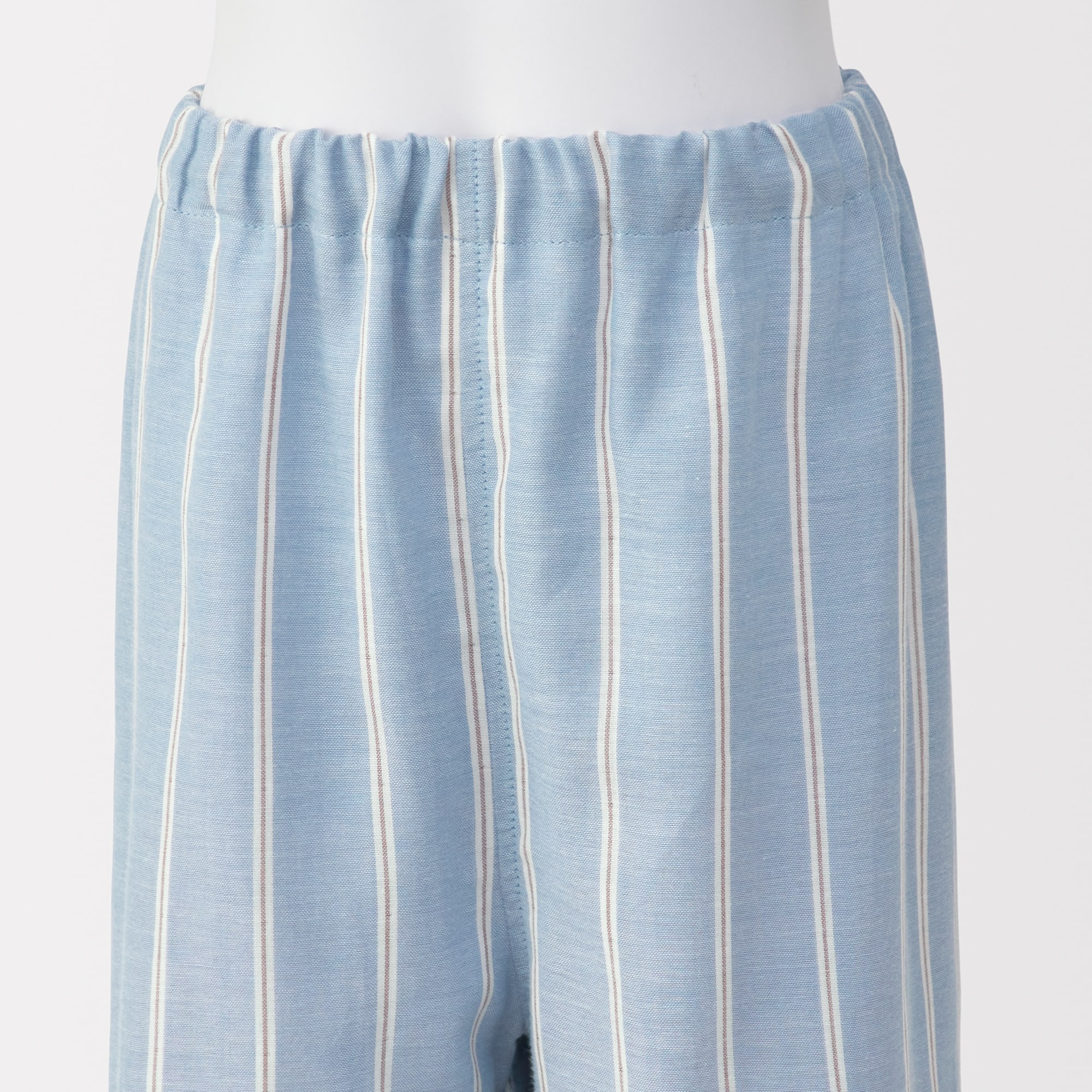 キッズ　脇に縫い目のない　二重ガーゼ長袖パジャマ