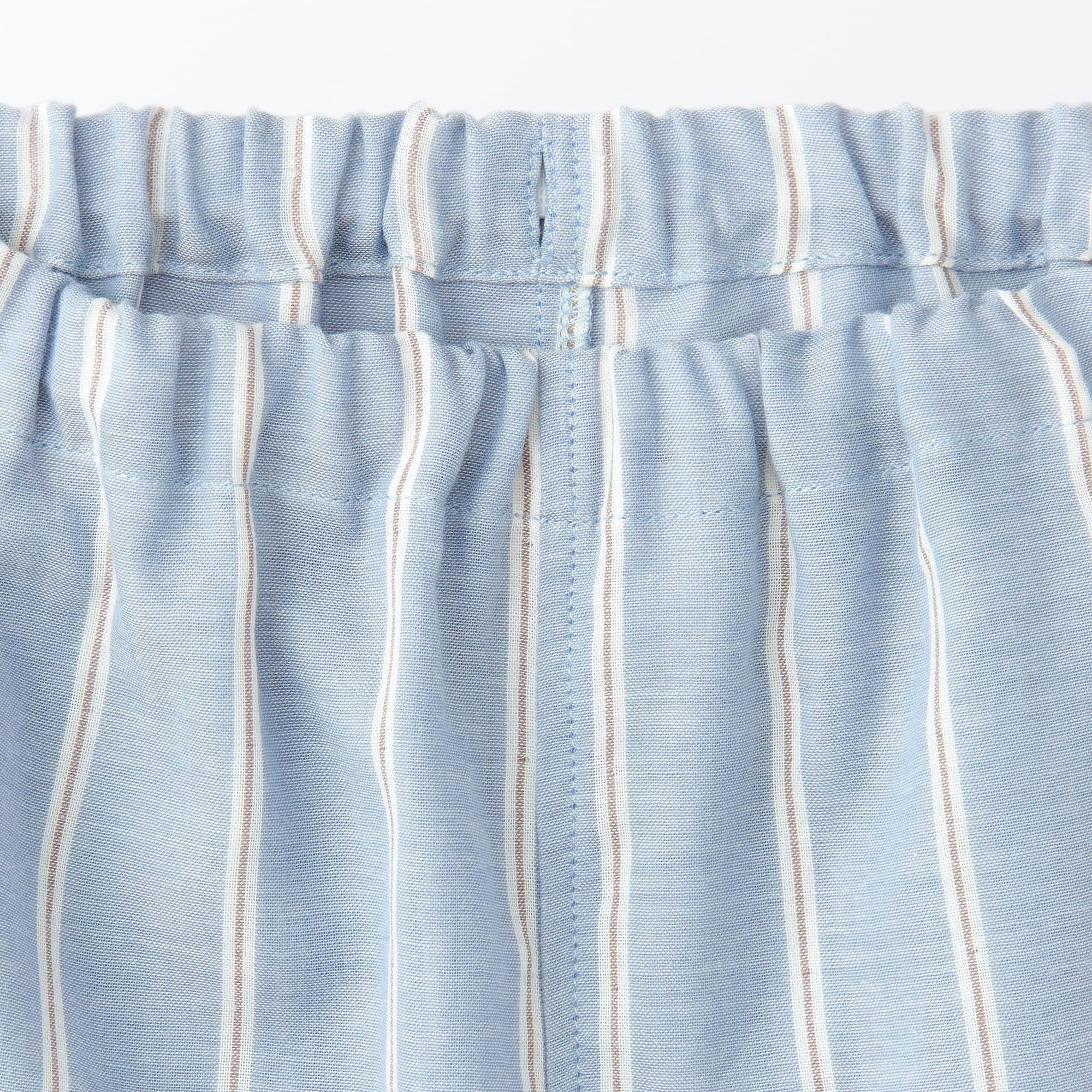 キッズ　脇に縫い目のない　二重ガーゼ長袖パジャマ