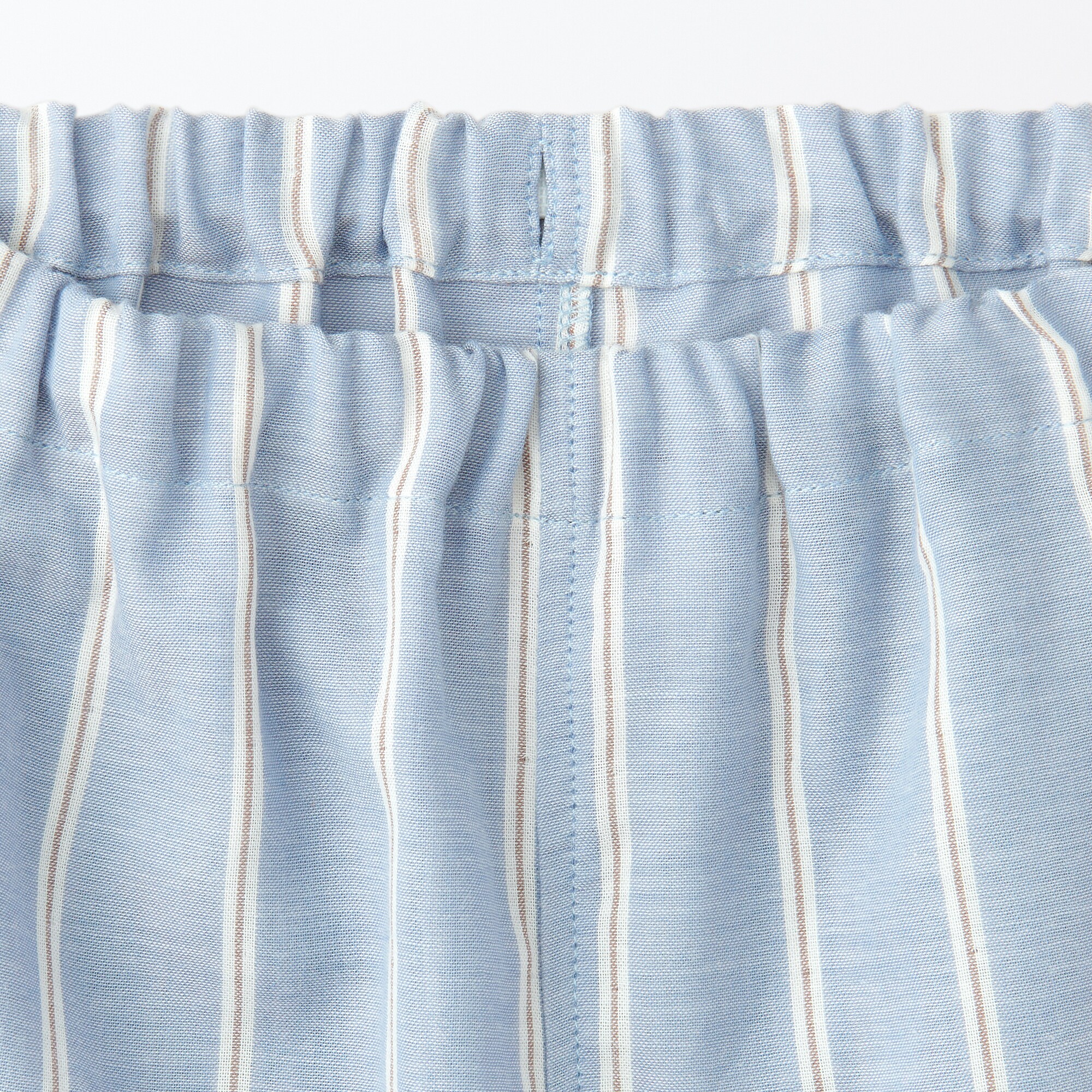 キッズ　脇に縫い目のない　二重ガーゼ長袖パジャマ