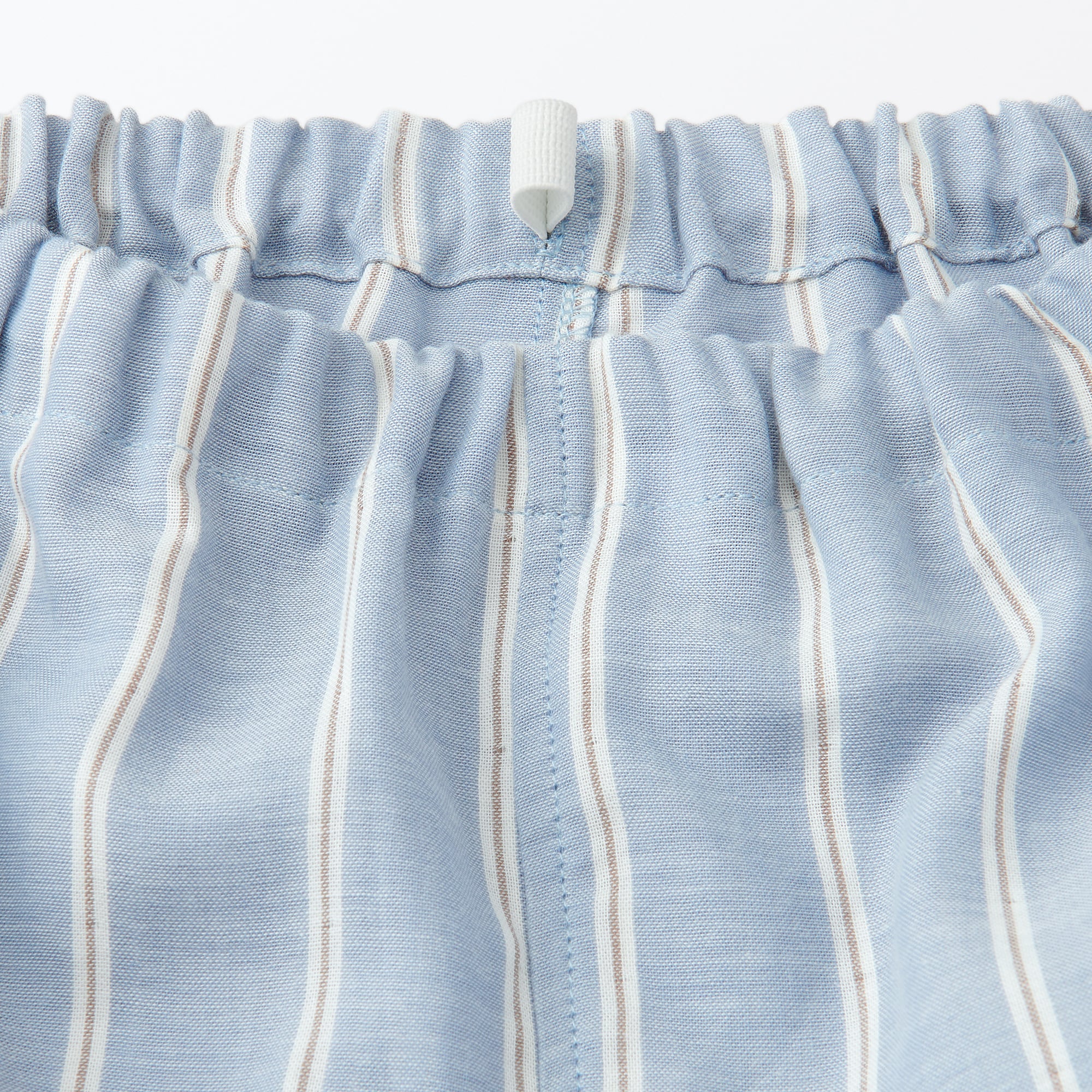 キッズ　脇に縫い目のない　二重ガーゼ長袖パジャマ