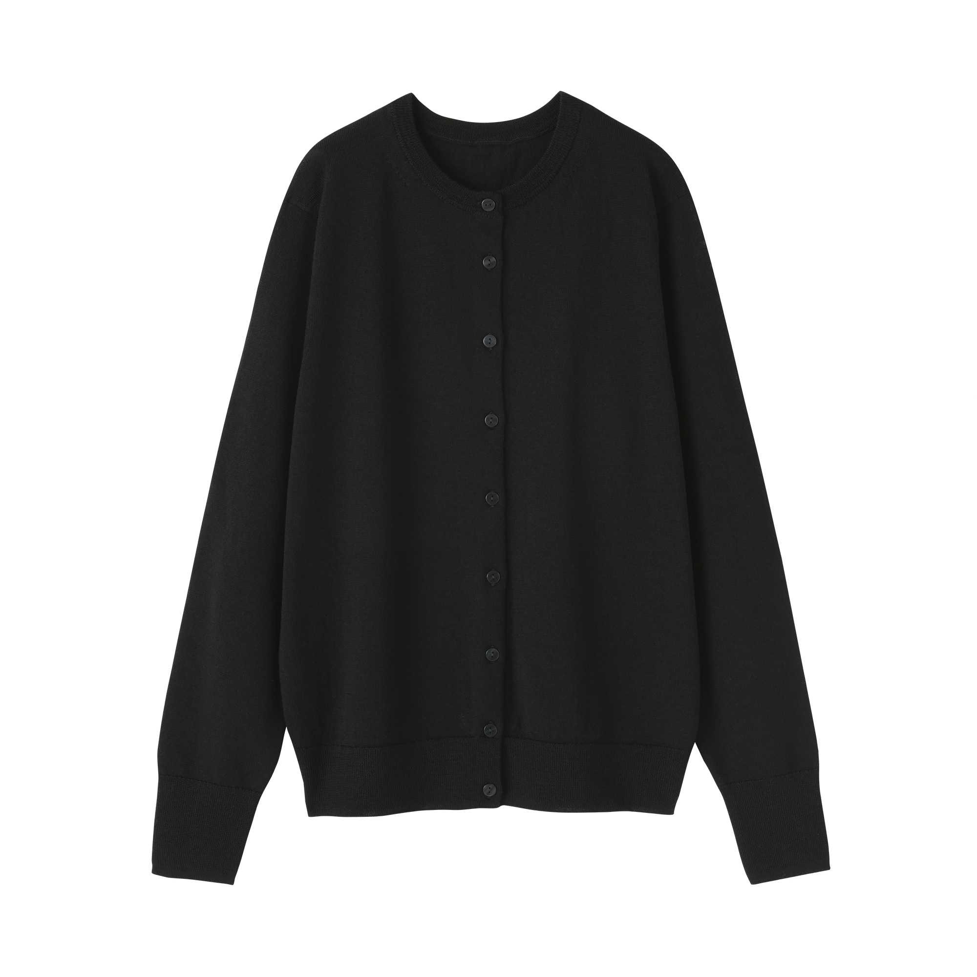 婦人 洗えるウールハイゲージクルーネックカーディガン | 無印良品