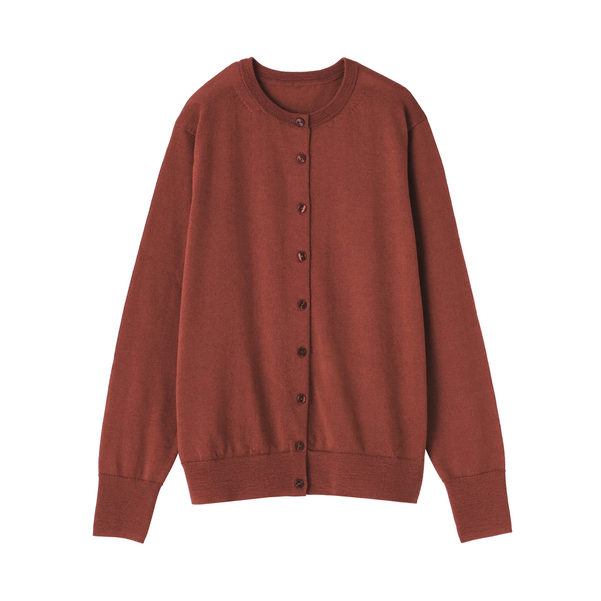 婦人 洗えるウールハイゲージクルーネックカーディガン | 無印良品