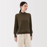 婦人　洗えるウールハイゲージハイネックセーター